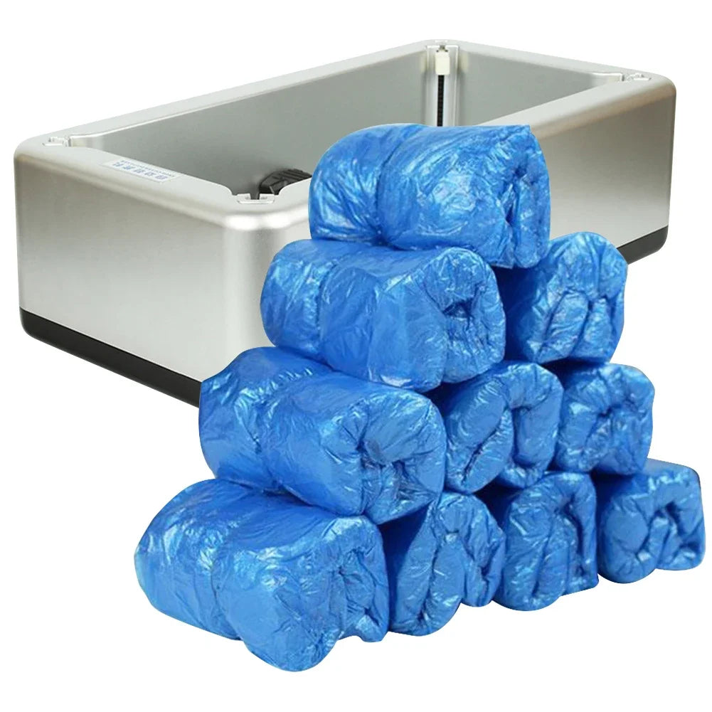 100-300Pcs Shoe Covers Automatic Disposable Shoe Cover Waterproof Overshoes Dispenser Hand-Free Household Cleaning Shoe Covers