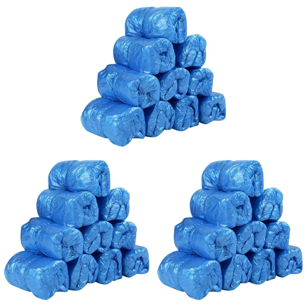 100-300Pcs Shoe Covers Automatic Disposable Shoe Cover Waterproof Overshoes Dispenser Hand-Free Household Cleaning Shoe Covers